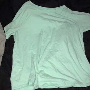 green and black plaid pajama set